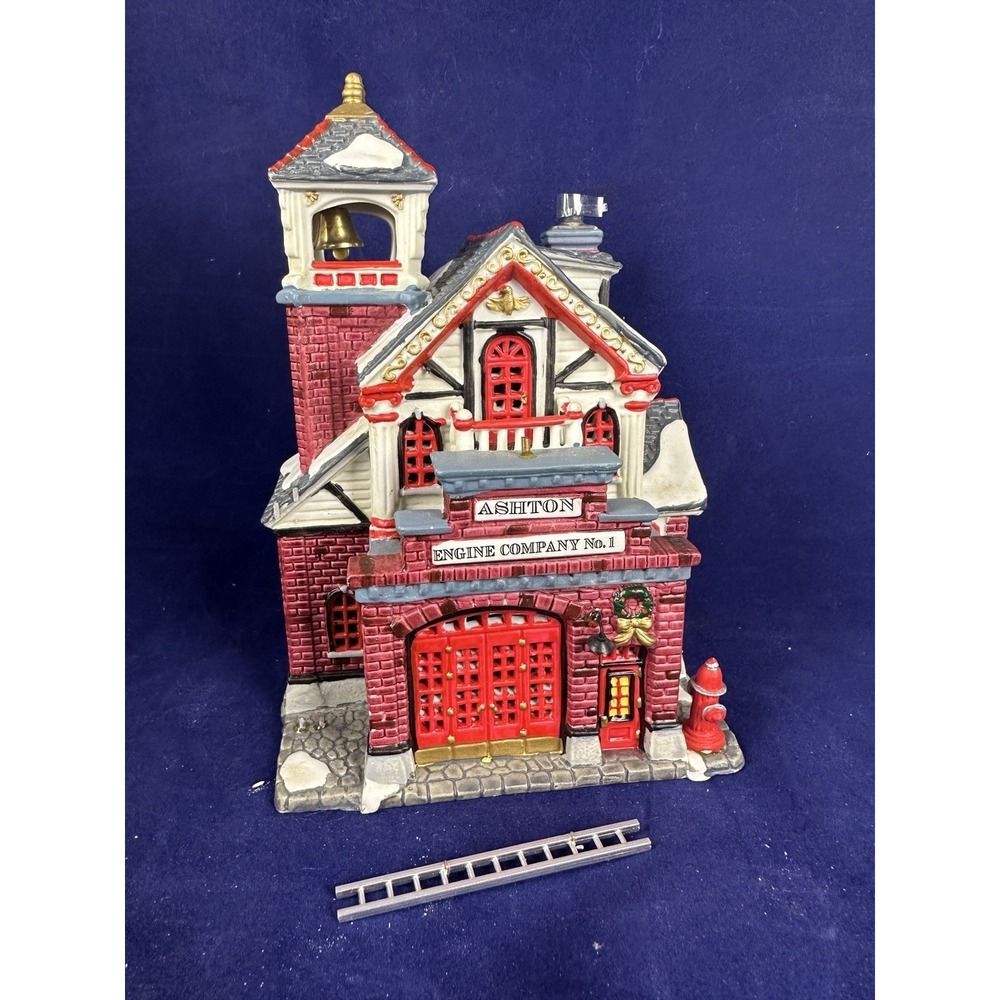 Lemax Christmas Village Ashton Engine Company No. 1 Winter Glen Fire 2001 - Picture 9 of 15